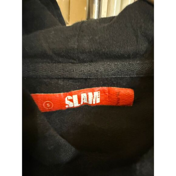 Slam Goods Unisex Bucket For Breakfast Graphic Pullover Hoodie Black Small - Picture 8 of 9